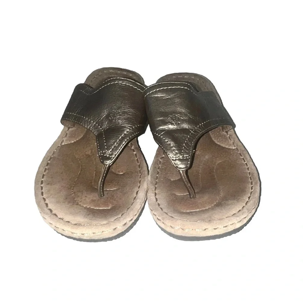 Clarks Artisan Latina Samba Wedge Thong Sandals Sz 9